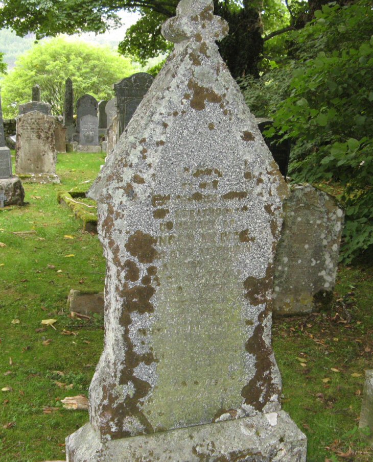 Photo of headstones/Catherine McLennan (m MacIver) d1905 hdstn Strathconon